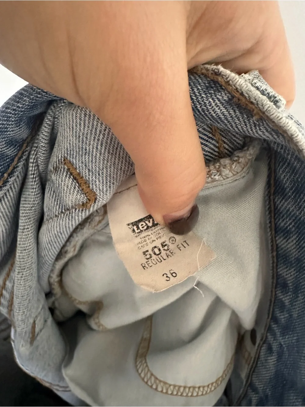 Levi’s 505 Regular Fit Denim Jorts Light Wash Size 36